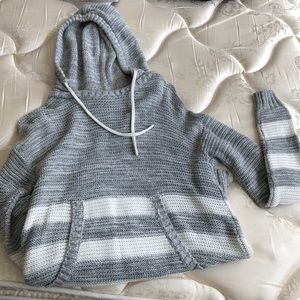 Grey knit sweater